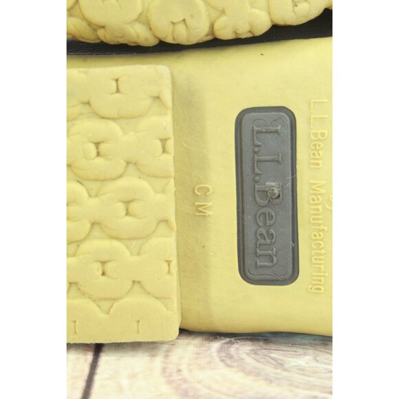 LL Bean 6" Unlined Lace Up Ankle Duck Boots Brown Leather Size 7 M - Picture 8 of 10